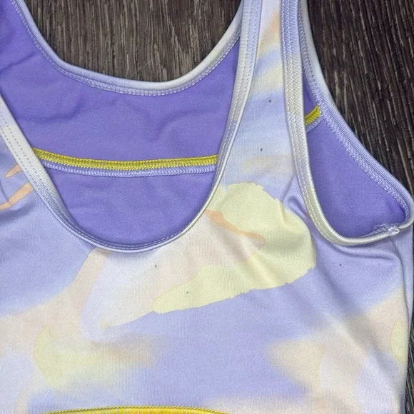 Girls Cat & Jack Dance and tumbling leotard size medium in purple with design - Picture 3 of 4